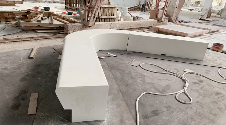 新疆體育公園GRC坐凳樹池造型工程 新疆體育公園GRC坐凳樹池造型工程