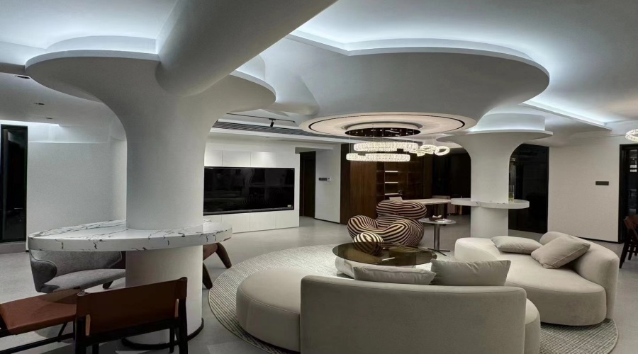 GRG構件安裝現(xiàn)場